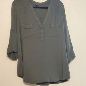 Torrid Harper Blouse Olive green